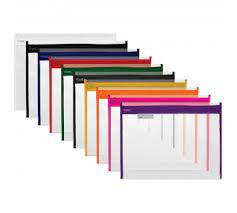 Treeline Book Bag - Thick PVC with Zip Asst Colours